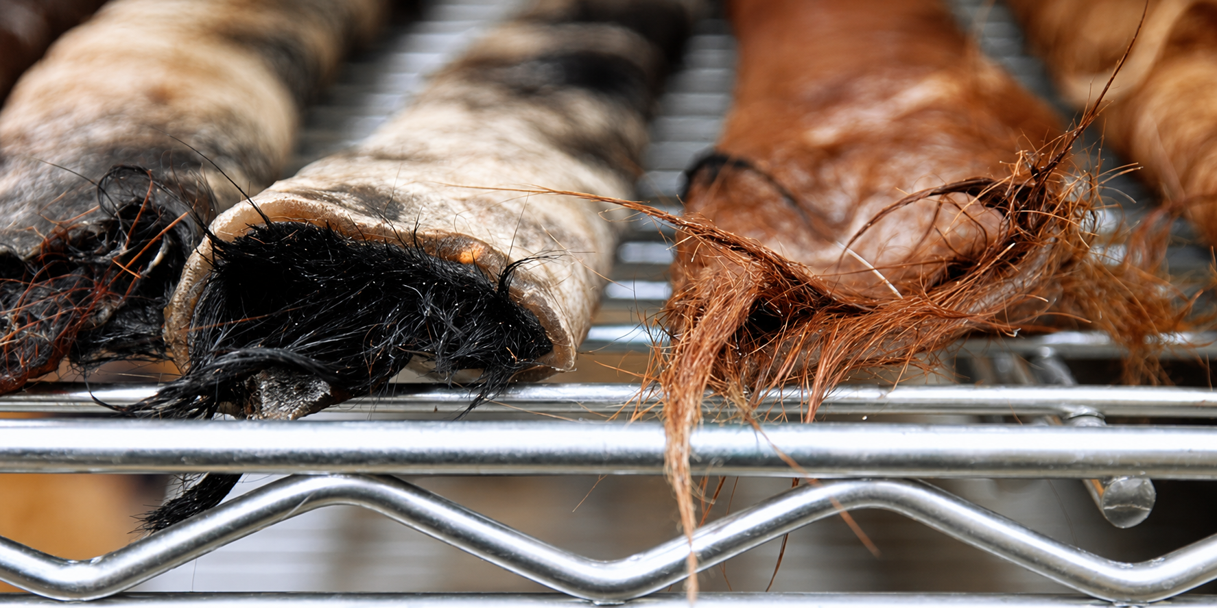 hair-on hide rolls